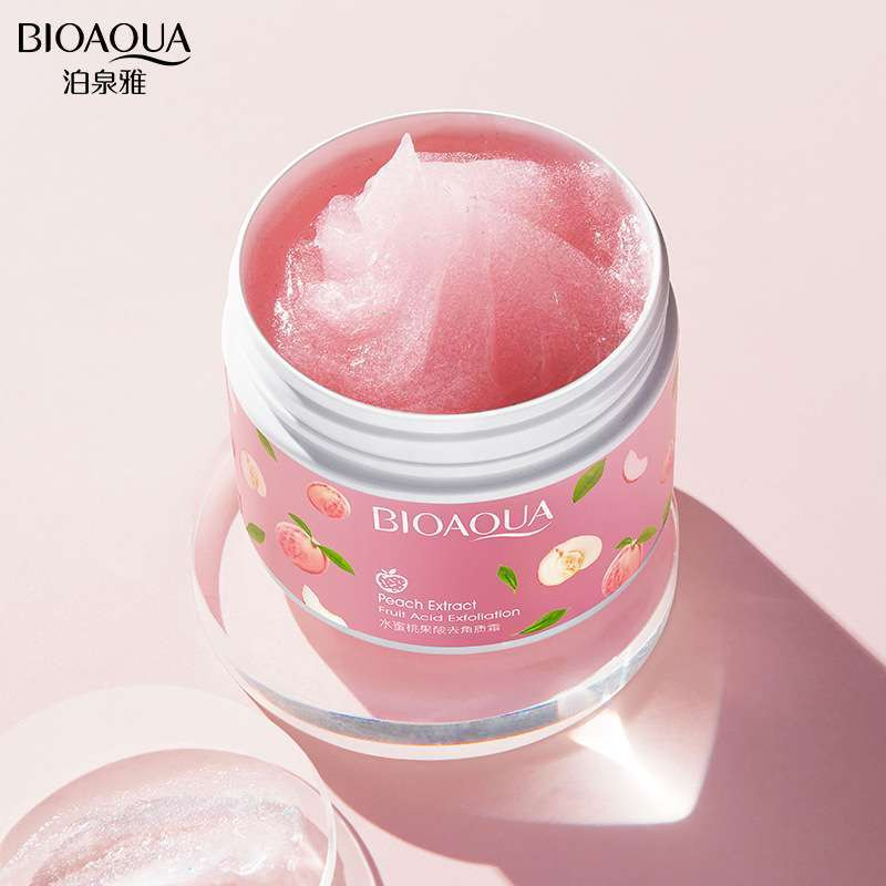 Bioaqua Peach Exfoliating Cream Deep Cleaning Face Body Scrub Cream 140ml
